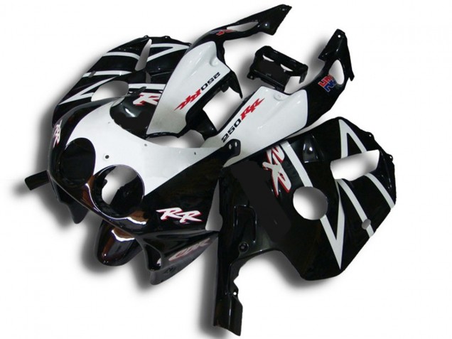 1990-1998 Noir Blanc Rr Honda CBR250RR Carénage Moto 1990-1998 Noir Blanc Rr Honda CBR250RR Carénage Moto
