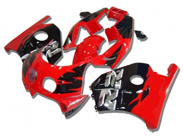 1990-1998 Rouge Noir Argent Rr Honda CBR250RR Carénage Moto 1990-1998 Rouge Noir Argent Rr Honda CBR250RR Carénage Moto