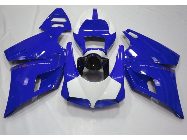 1993-2005 Bleu Brillant & Blanc Ducati 996 748 916 998 Carénage Moto 1993-2005 Bleu Brillant & Blanc Ducati 996 748 916 998 Carénage Moto