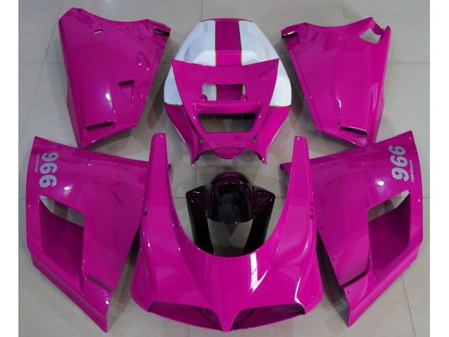 1993-2005 Rose Brillant Ducati 996 748 916 998 Carénage Moto 1993-2005 Rose Brillant Ducati 996 748 916 998 Carénage Moto