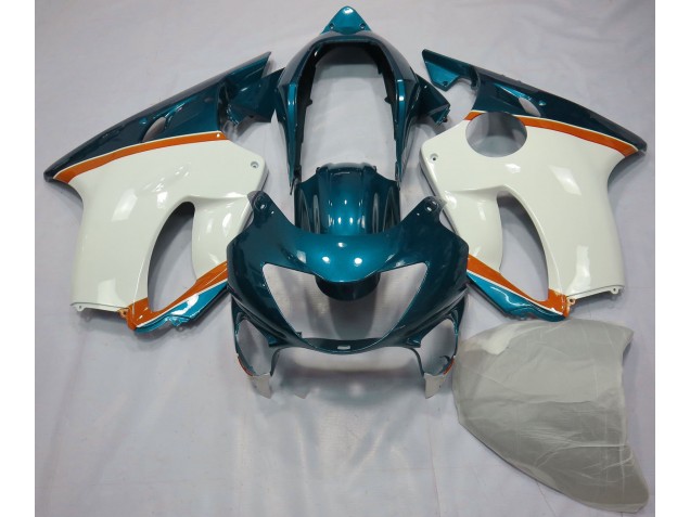 1999-2000 Bleu Clair & Orange Honda CBR600 F4 Carénage Moto 1999-2000 Bleu Clair & Orange Honda CBR600 F4 Carénage Moto