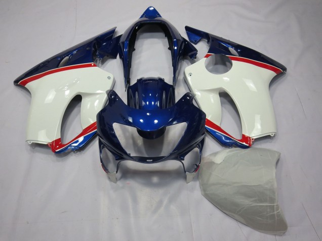 1999-2000 Bleu Profond Blanc & Rouge Honda CBR600 F4 Carénage Moto