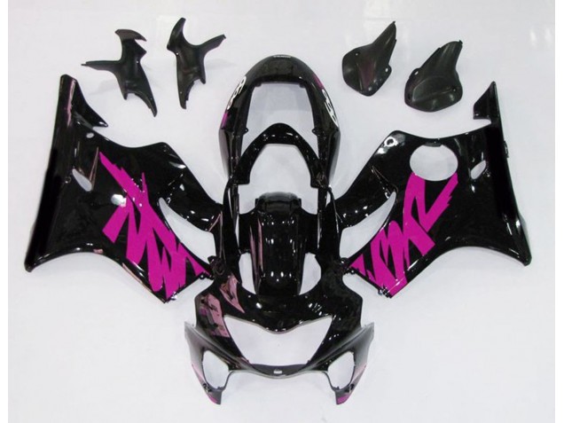 1999-2000 Noir Brillant & Rose Honda CBR600 F4 Carénage Moto