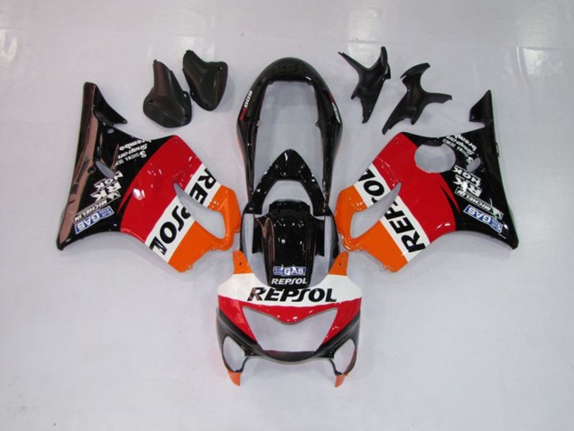 1999-2000 Repsol Rouge Orange & Noir Honda CBR600 F4 Carénage Moto 1999-2000 Repsol Rouge Orange & Noir Honda CBR600 F4 Carénage Moto
