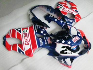 1999-2000 Rouge Castro Honda CBR600 F4 Carénage Moto