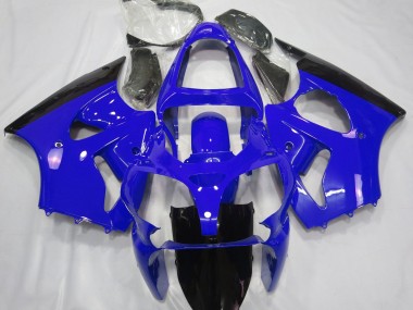 2000-2002 Bleu Brillant & Noir Kawasaki ZX6R Carénage Moto