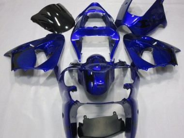 2000-2002 Bleu Métallisé Kawasaki ZX6R Carénage Moto