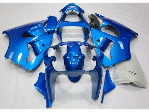 2000-2002 Bleu Vif Kawasaki ZX6R Carénage Moto 2000-2002 Bleu Vif Kawasaki ZX6R Carénage Moto