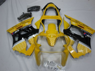 2000-2002 Jaune Elf Kawasaki ZX6R Carénage Moto