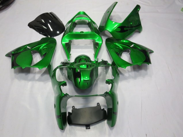 2000-2002 Vert Kawasaki ZX6R Carénage Moto 2000-2002 Vert Kawasaki ZX6R Carénage Moto