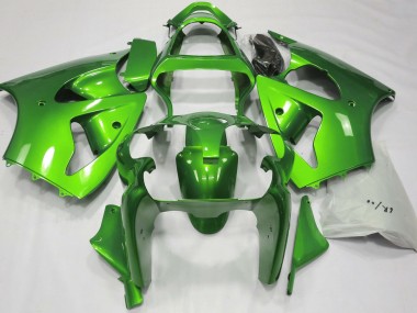2000-2002 Vert Métallisé Kawasaki ZX6R Carénage Moto