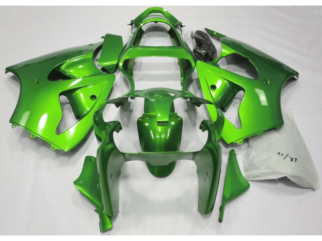 2000-2002 Vert Métallisé Kawasaki ZX6R Carénage Moto 2000-2002 Vert Métallisé Kawasaki ZX6R Carénage Moto