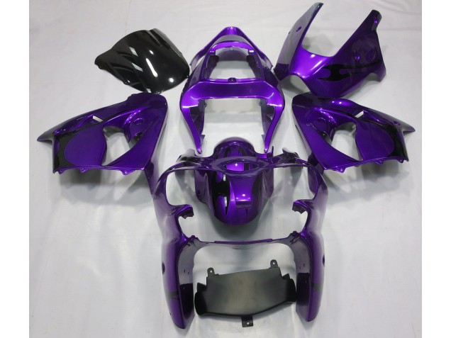 2000-2002 Violet Métallisé Kawasaki ZX6R Carénage Moto 2000-2002 Violet Métallisé Kawasaki ZX6R Carénage Moto