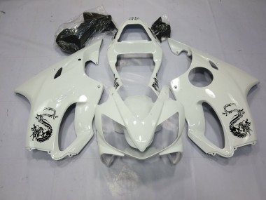 2001-2003 Dragon Blanc Honda CBR600 F4i Carénage Moto