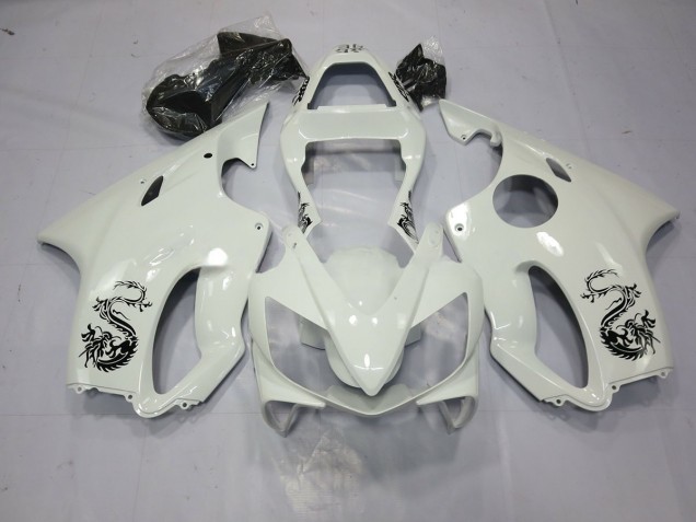 2001-2003 Dragon Blanc Honda CBR600 F4i Carénage Moto 2001-2003 Dragon Blanc Honda CBR600 F4i Carénage Moto