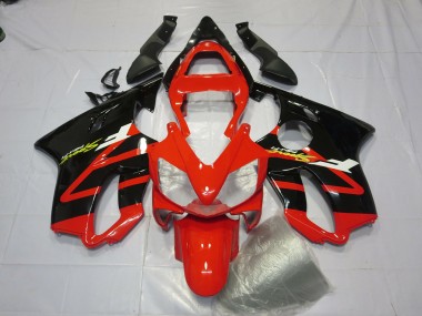 2001-2003 Noir Brillant & Rouge Honda CBR600 F4i Carénage Moto