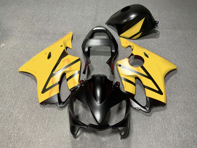 2001-2003 Noir Mat & Jaune Honda CBR600 F4i Carénage Moto 2001-2003 Noir Mat & Jaune Honda CBR600 F4i Carénage Moto