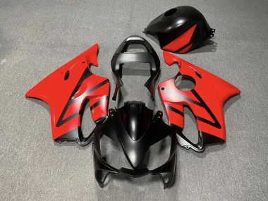 2001-2003 Noir Mat & Rouge Honda CBR600 F4i Carénage Moto