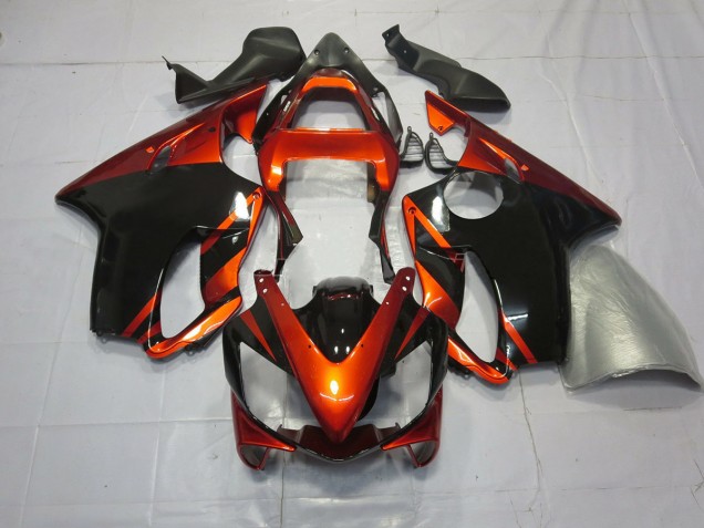 2001-2003 Orange Foncé & Noir Honda CBR600 F4i Carénage Moto 2001-2003 Orange Foncé & Noir Honda CBR600 F4i Carénage Moto