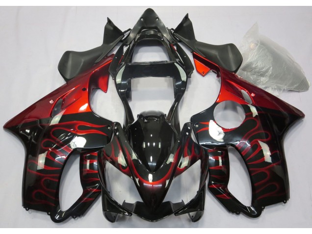 2001-2003 Rosso Fiamma Honda CBR600 F4i Carénage Moto 2001-2003 Rosso Fiamma Honda CBR600 F4i Carénage Moto