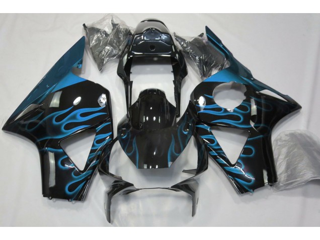 2002-2003 Bleu Clair Flamme Honda CBR954RR Carénage Moto 2002-2003 Bleu Clair Flamme Honda CBR954RR Carénage Moto