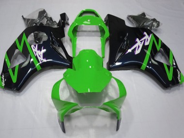 2002-2003 Noir Brillant & Vert Honda CBR954RR Carénage Moto