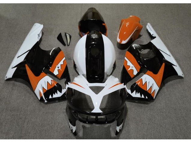 2002-2005 Requin Orange Kawasaki ZX12R Carénage Moto 2002-2005 Requin Orange Kawasaki ZX12R Carénage Moto