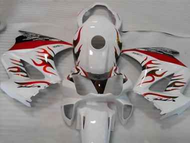 2002-2012 Bianco Rosso Fiamma Honda VFR800 Carénage Moto