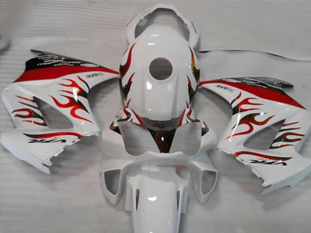 2002-2012 Bianco Rosso Fiamma Honda VFR800 Carénage Moto 2002-2012 Bianco Rosso Fiamma Honda VFR800 Carénage Moto
