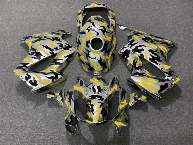 2002-2012 Jaune Camouflage Honda VFR800 Carénage Moto 2002-2012 Jaune Camouflage Honda VFR800 Carénage Moto