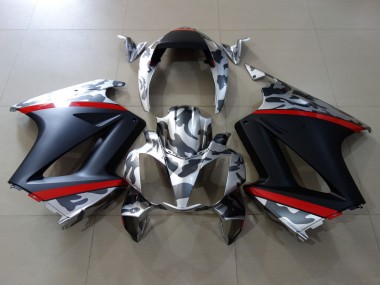 2002-2012 Mat & Camo Honda VFR800 Carénage Moto