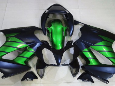 2002-2012 Noir Mat & Vert Honda VFR800 Carénage Moto
