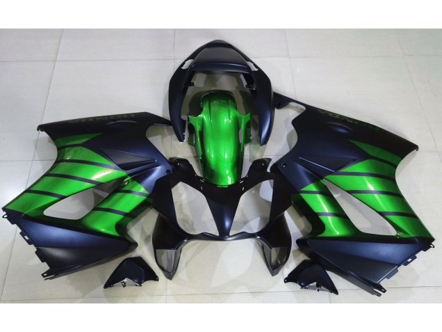 2002-2012 Noir Mat & Vert Honda VFR800 Carénage Moto 2002-2012 Noir Mat & Vert Honda VFR800 Carénage Moto