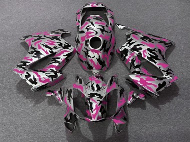 2002-2012 Rose Camouflage Honda VFR800 Carénage Moto