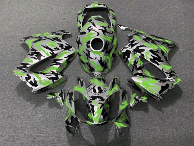 2002-2012 Vert Camouflage Honda VFR800 Carénage Moto