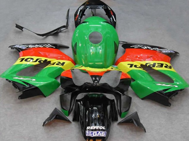 2002-2012 Vert Repsol Honda VFR800 Carénage Moto 2002-2012 Vert Repsol Honda VFR800 Carénage Moto