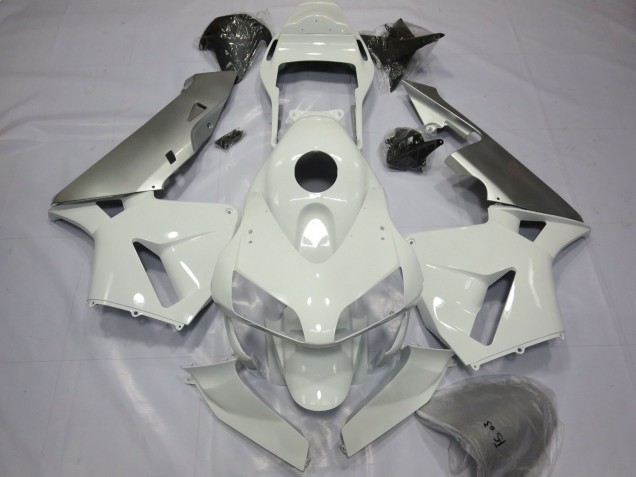 2003-2004 Argent & Blanc Honda CBR600RR Carénage Moto 2003-2004 Argent & Blanc Honda CBR600RR Carénage Moto