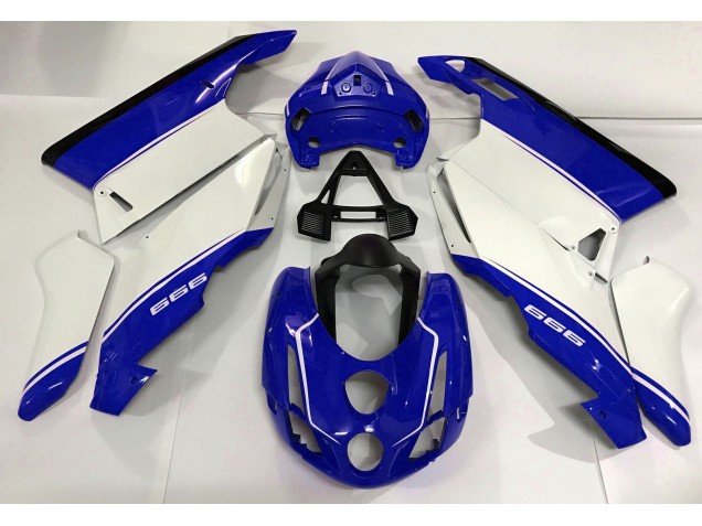 2003-2004 Blanc Bleu & Noir Ducati 749 999 Carénage Moto 2003-2004 Blanc Bleu & Noir Ducati 749 999 Carénage Moto