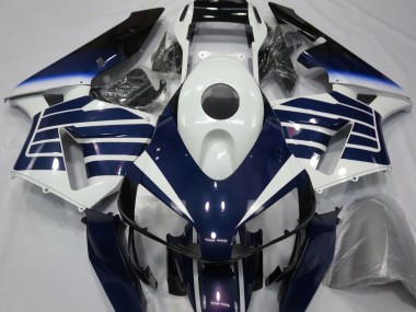 2003-2004 Blanc Brillant & Fondu Bleu Honda CBR600RR Carénage Moto
