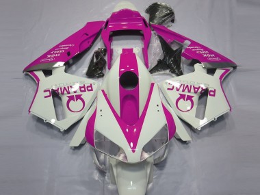 2003-2004 Blanc Brillant & Rose Pramac Honda CBR600RR Carénage Moto