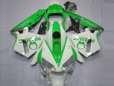 2003-2004 Blanc Brillant & Vert Pramac Honda CBR600RR Carénage Moto