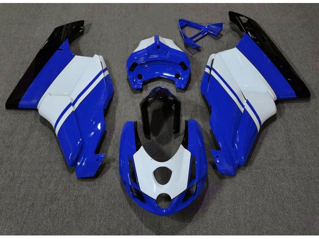 2003-2004 Bleu Brillant & Blanc Ducati 749 999 Carénage Moto 2003-2004 Bleu Brillant & Blanc Ducati 749 999 Carénage Moto