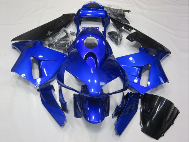 2003-2004 Bleu Brillant & Noir Honda CBR600RR Carénage Moto 2003-2004 Bleu Brillant & Noir Honda CBR600RR Carénage Moto