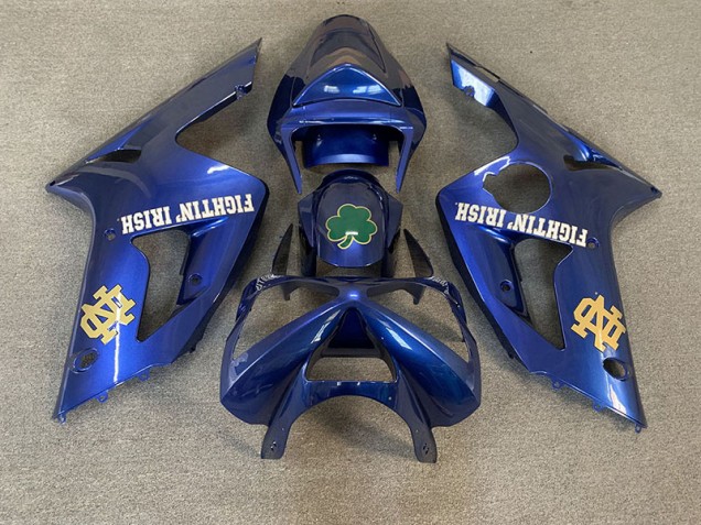 2003-2004 Bleu Profond Kawasaki ZX6R Carénage Moto 2003-2004 Bleu Profond Kawasaki ZX6R Carénage Moto