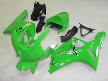 2003-2004 Chèque Vert Noir Kawasaki ZX6R Carénage Moto