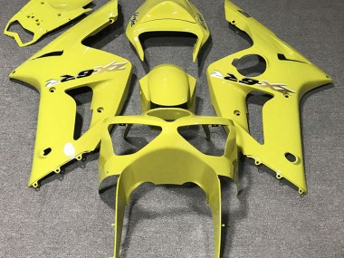 2003-2004 Jaune Brillant Kawasaki ZX6R Carénage Moto