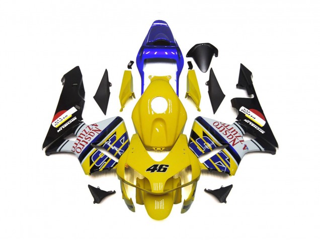 2003-2004 Jaune Nastro Azzurro 46 Honda CBR600RR Carénage Moto 2003-2004 Jaune Nastro Azzurro 46 Honda CBR600RR Carénage Moto