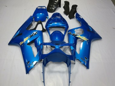 2003-2004 Ninja Bleu Kawasaki ZX6R Carénage Moto
