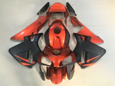 2003-2004 Orange & Noir Mat Honda CBR600RR Carénage Moto