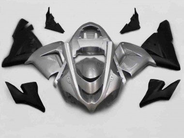2004-2005 Argent Noir Kawasaki ZX10R Carénage Moto